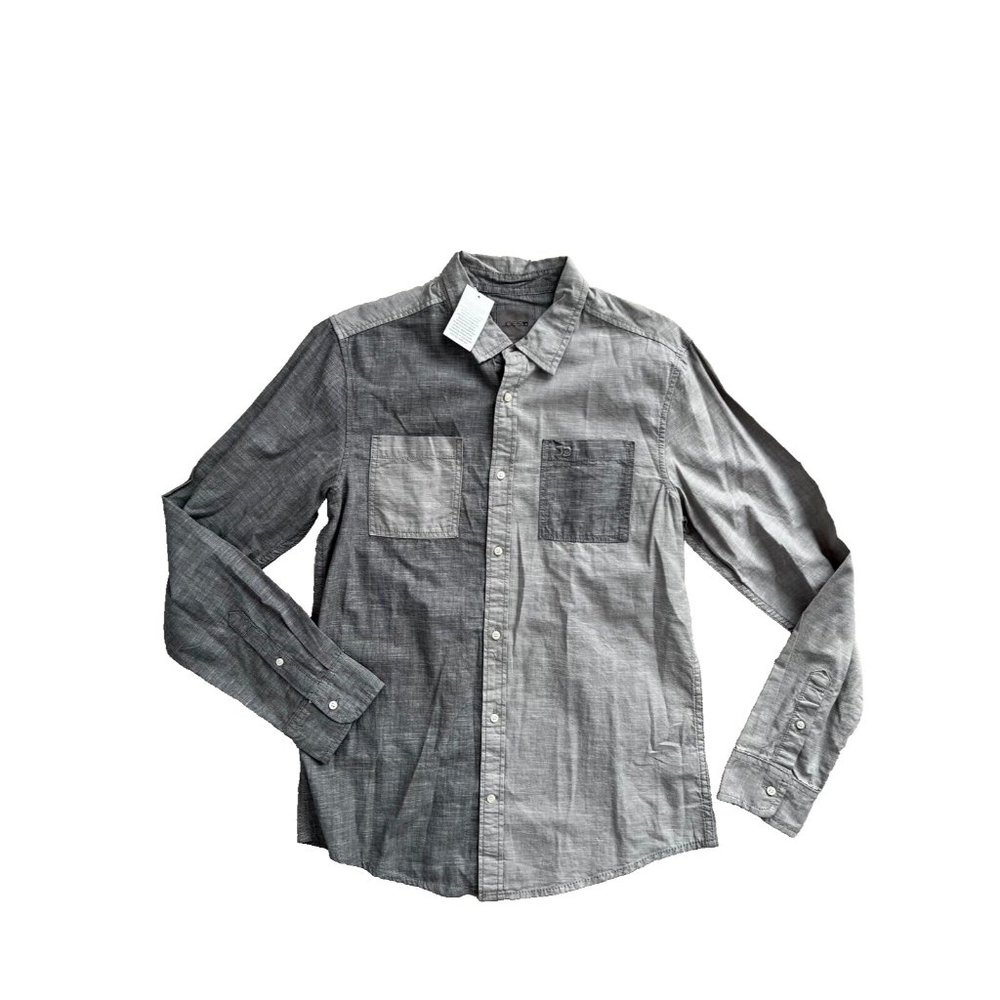 Joe's Color Block Button Shirt Grey ( M )